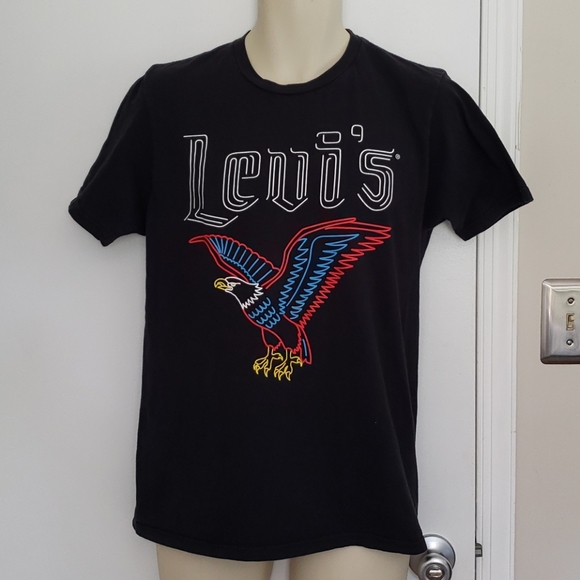 Levi's Neon Bald Eagle Shirt Size M - Picture 1 of 7